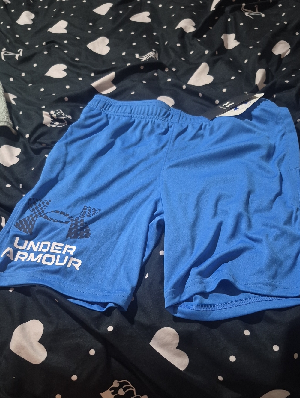 Under Armour Bright Blue Athletic Training Shorts - YOUTH